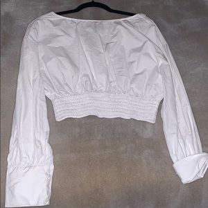 Zara crop top blouse